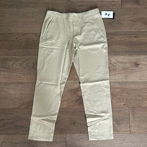 Under Armour Boys Golf Pant, Khaki Chinos